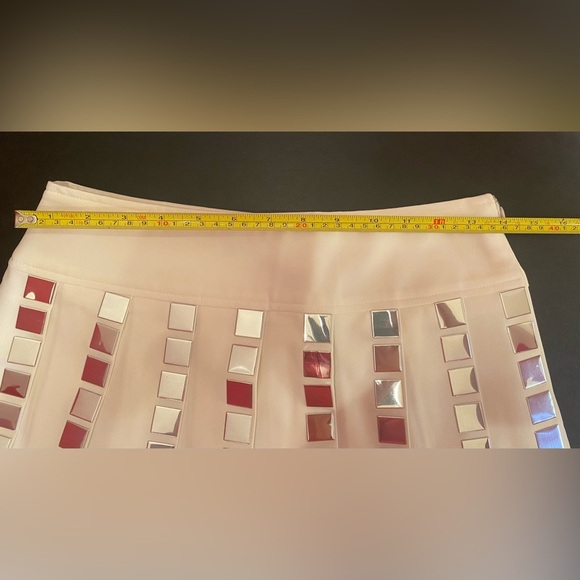 Endless Rose Woman’s Mirrored White Glam Skirt Size Small NWOT - Picture 3 of 10